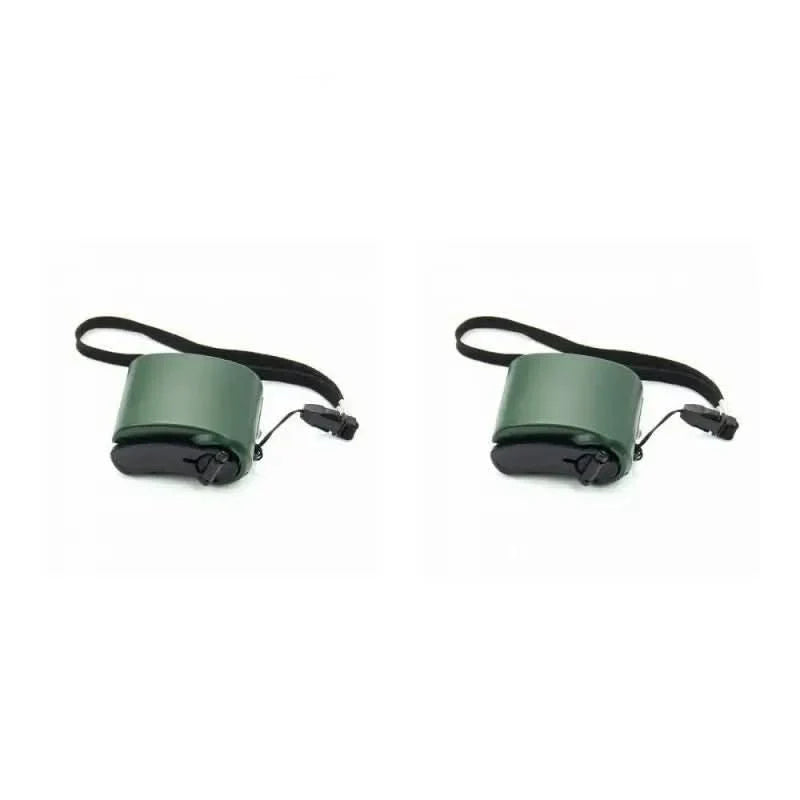 Hand Crank Charger | USB Output & Integrated LED | Pocket-Sized