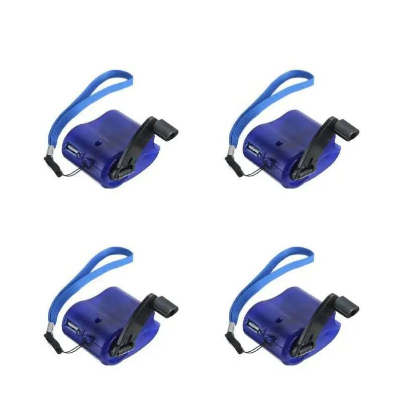Hand Crank Charger | USB Output & Integrated LED | Pocket-Sized