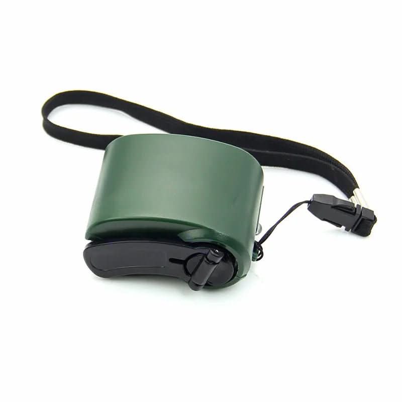 Hand Crank Charger | USB Output & Integrated LED | Pocket-Sized