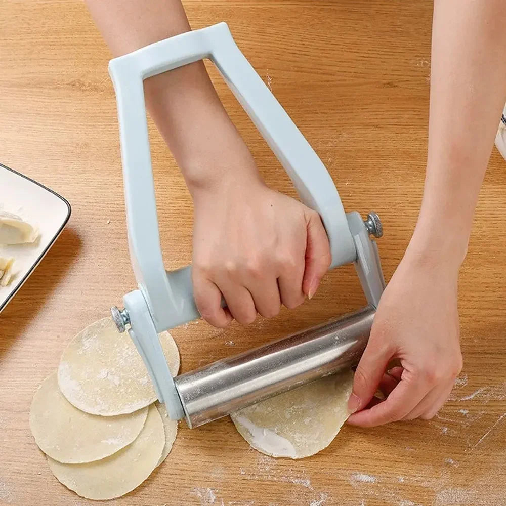 Hand Rolling Pin | Stainless Steel & Non-Stick T-Shape Handle