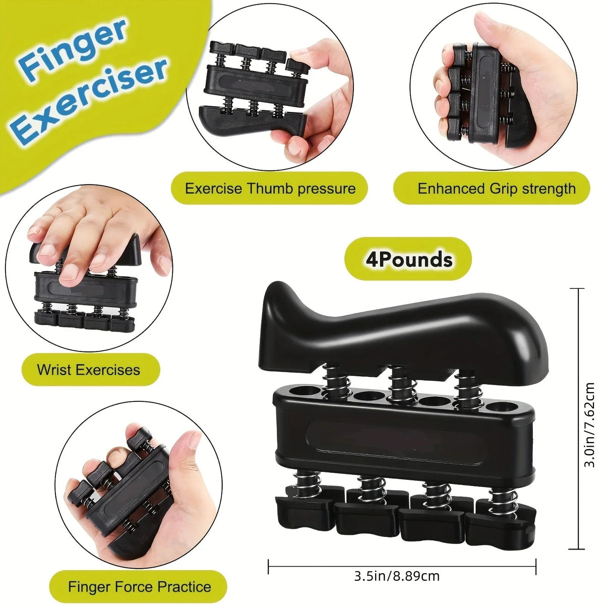 Hand Trainer Set | Adjustable Resistance & Ergonomic Grip | 5-Piece