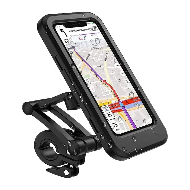 Handlebar Phone Mount | Waterproof Touchscreen & USB Charging | Fits 22–28.5 mm