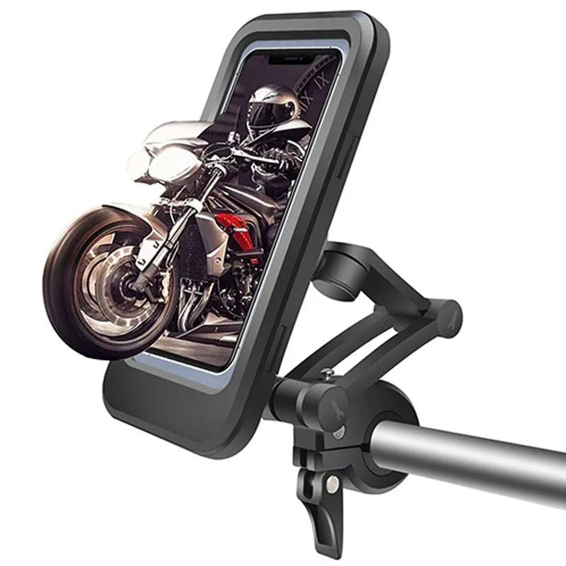 Handlebar Phone Mount | Waterproof Touchscreen & USB Charging | Fits 22–28.5 mm