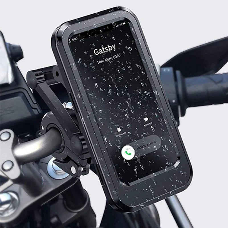 Handlebar Phone Mount | Waterproof Touchscreen & USB Charging | Fits 22–28.5 mm