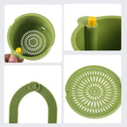 Hanging Draining Basket | Two-Part Filter & One-Click Emptying