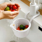 Hanging Draining Basket | Two-Part Filter & One-Click Emptying