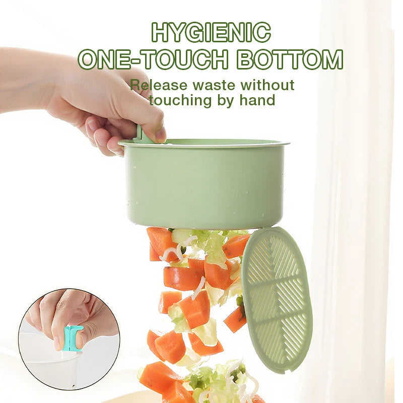 Hanging Sink Strainer Basket | Fine Stainless Steel Mesh & Lock-Release | Fits Most Faucets