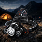 Headlamp | USB Rechargeable 3-LED & Multiple Modes