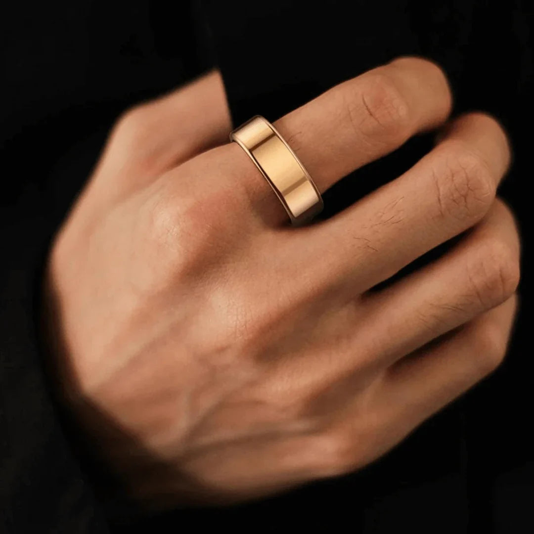 Health Tracker Ring | Titanium Multi-Sensor & Water-Resistant