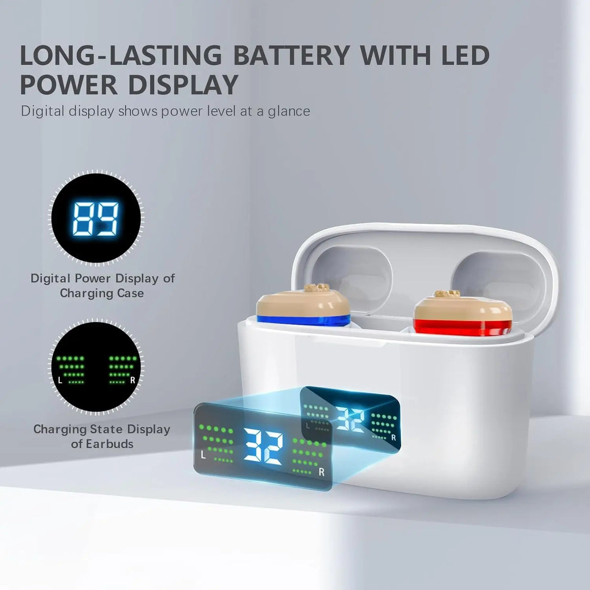 Hearing Aid | Wireless Rechargeable & Noise-Reducing | Up To 30 Hours