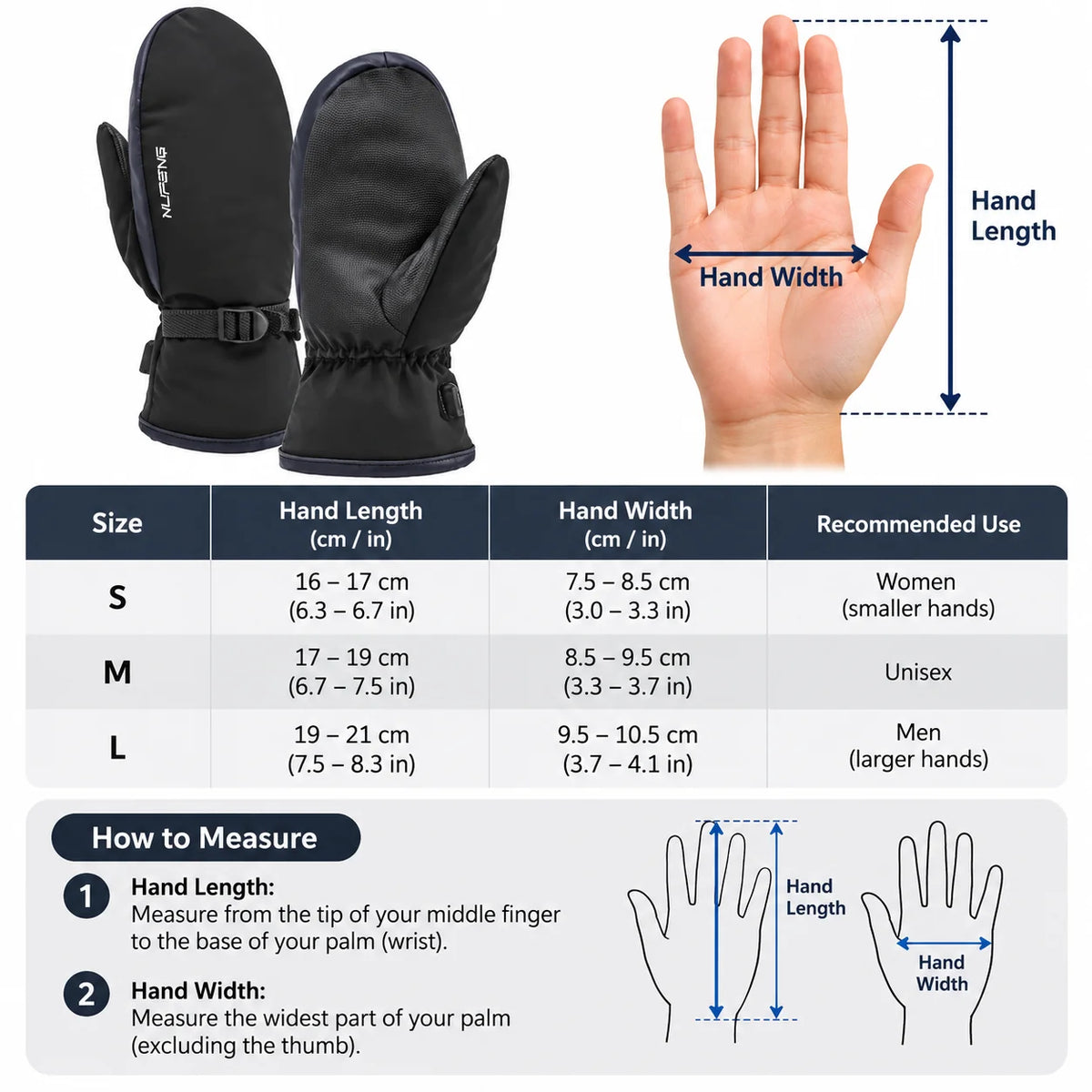 Heated Gloves | Dual-Sided Heating & USB Rechargeable