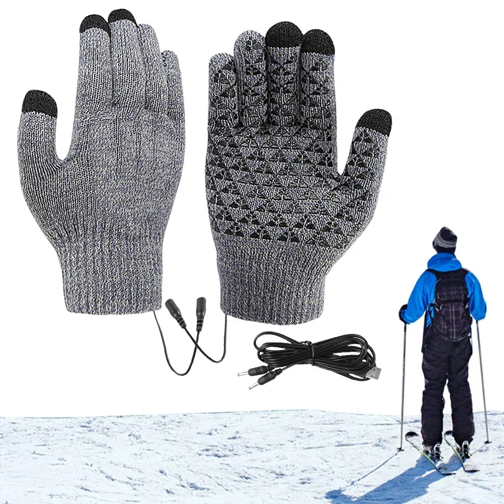 Heated Gloves | USB-Powered Heating, Touchscreen-Compatible & Non-Slip Grip