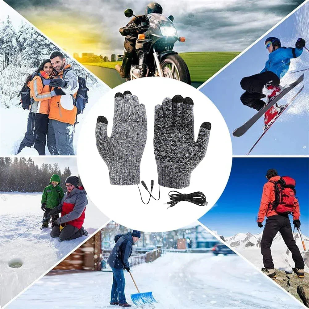 Heated Gloves | USB-Powered Heating, Touchscreen-Compatible & Non-Slip Grip