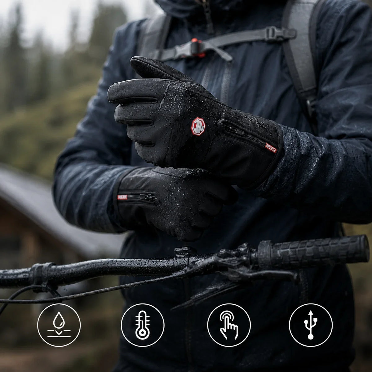Heated Gloves | USB-Powered, Waterproof & Fleece-Lined