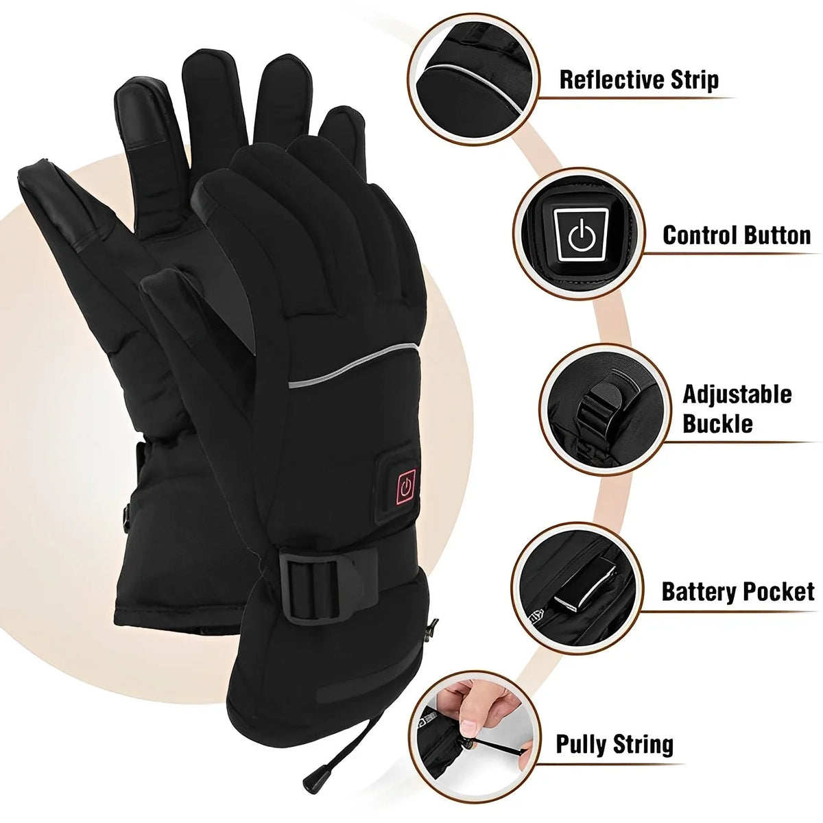 Heated Gloves | USB Rechargeable & Water-Repellent | Up to 8 Hours