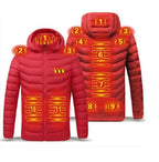 Heated Hoodie | 11-Zone Carbon-Fiber Heating & USB-Powered