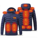 Heated Hoodie | 11-Zone Carbon-Fiber Heating & USB-Powered