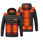 Heated Hoodie | 11-Zone Carbon-Fiber Heating & USB-Powered