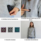 Heated Hoodie | USB-Powered & 3 Heat Settings | Unisex S–2XL