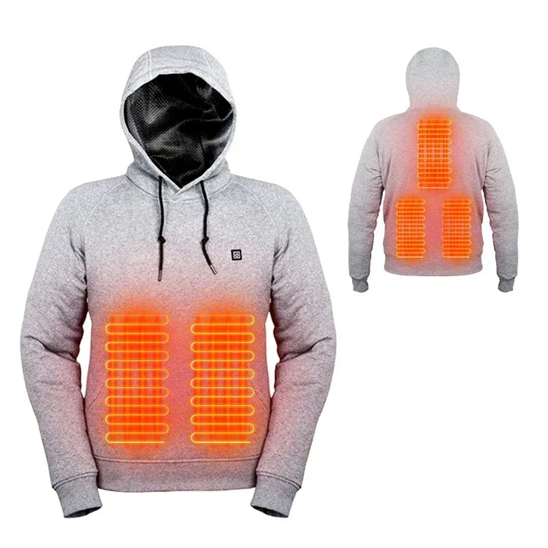 Heated Hoodie | USB-Powered & 3 Heat Settings | Unisex S–2XL