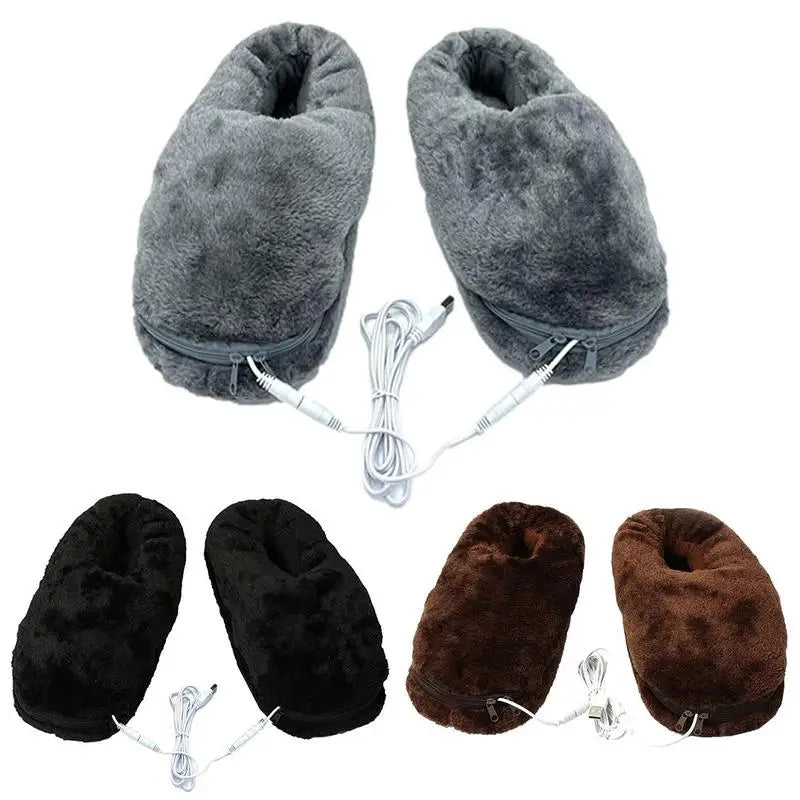 Heated Slippers | USB-Powered Fast-Heating Plush Lining | EU 35–46