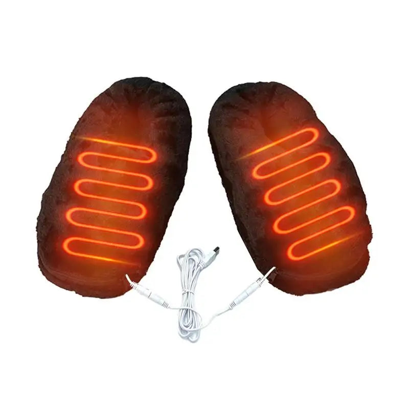Heated Slippers | USB-Powered Fast-Heating Plush Lining | EU 35–46
