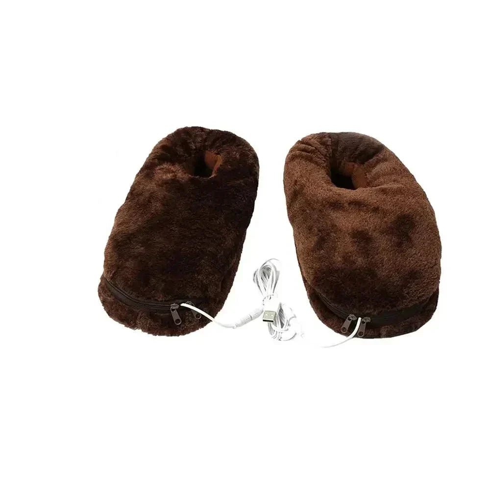 Heated Slippers | USB-Powered Fast-Heating Plush Lining | EU 35–46