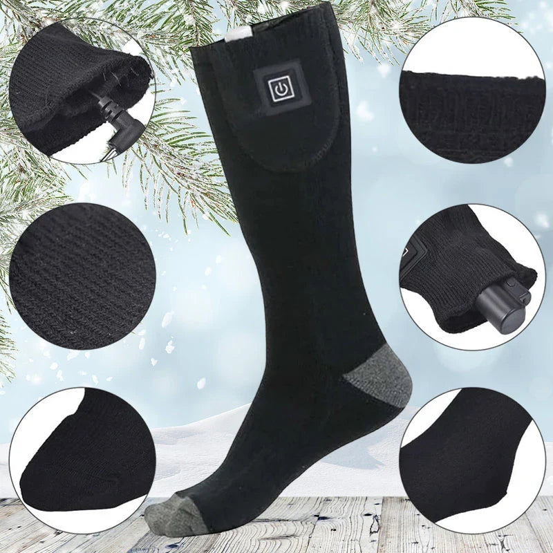 Heated Socks | 3 Heat Levels & Hidden Battery Pocket