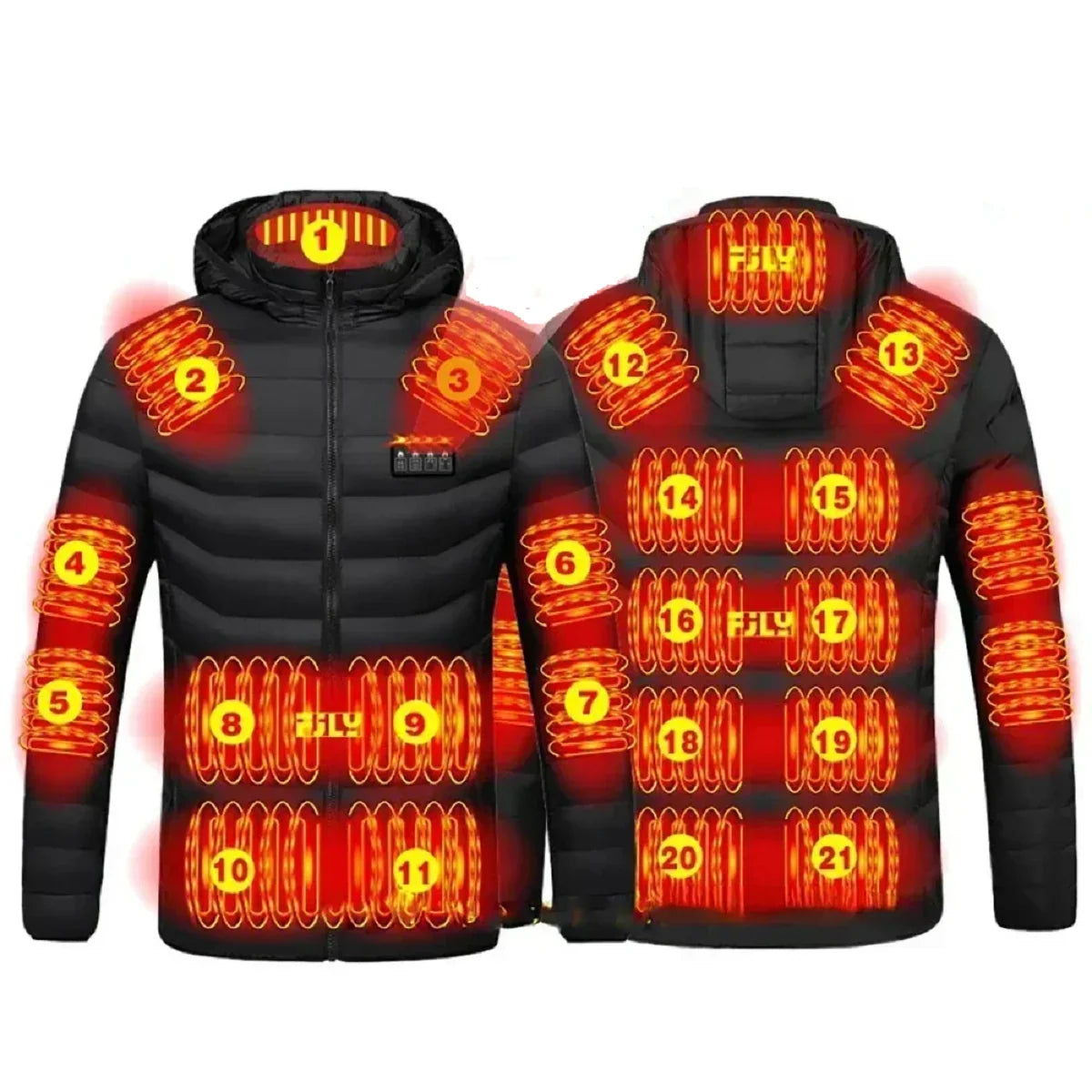 Heated Vest | 21 Targeted Heating Zones & Adjustable Heat