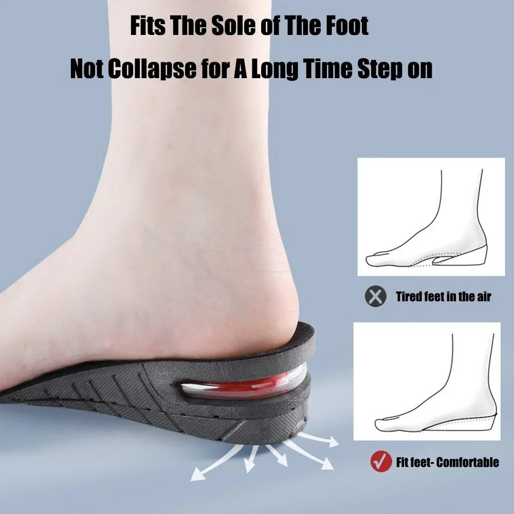 Height-Increasing Insoles | Adjustable & Breathable | Fits US 4.5–9