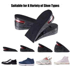 Height-Increasing Insoles | Adjustable & Breathable | Fits US 4.5–9