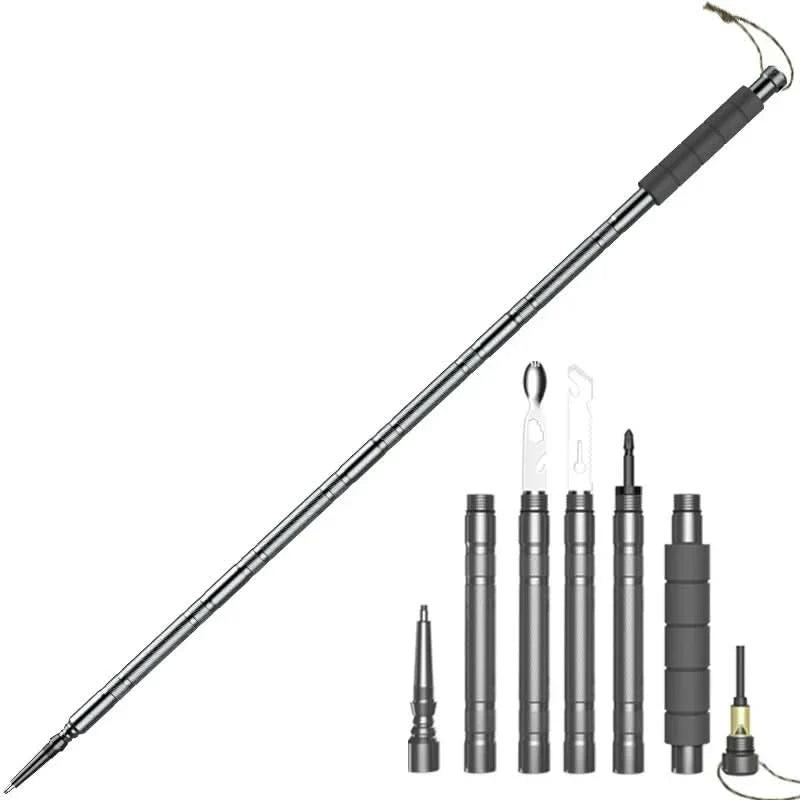 Hiking Pole | Foldable & Multi-Tool | 103.5–140.5 cm