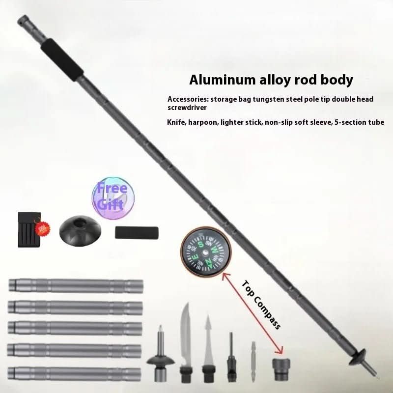 Hiking Pole | Foldable & Multi-Tool | 103.5–140.5 cm
