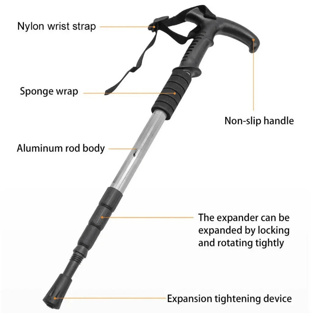 Hiking Poles | Lightweight Aluminum, Telescopic & Non-Slip Grip