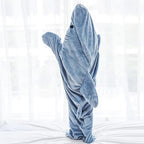 Hooded Blanket | Plush Flannel Fleece & Shark Design | Sizes S–XL