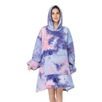 Hooded Blanket | Ultra-Soft Fleece & Wool Hood & Pockets | One Size