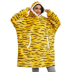 Hooded Blanket | Ultra-Soft Fleece & Wool Hood & Pockets | One Size