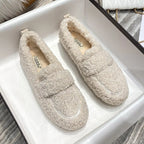 House Slippers | Wool & Plush Lining | Slip-On Design