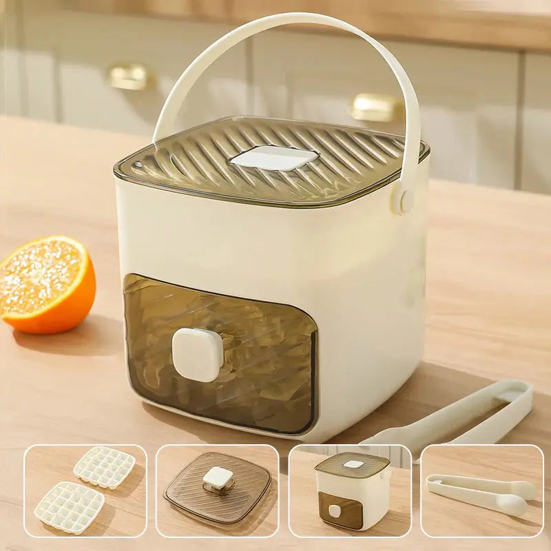 Ice Cube Tray | One-Push Release & Stackable | 48 Cubes