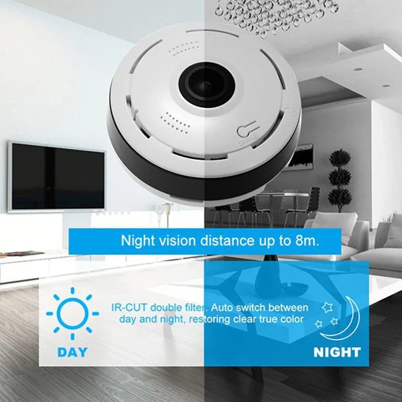 Indoor Camera | 360° Panoramic 1080p HD & Night Vision