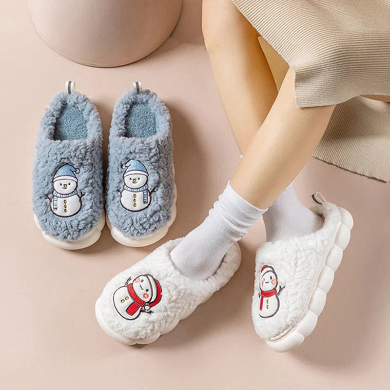 Indoor Slippers | Plush Lining, EVA Cushion & Non-Slip PVC Sole