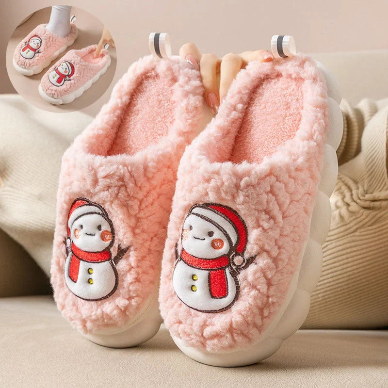 Indoor Slippers | Plush Lining & Non-Slip PVC Sole
