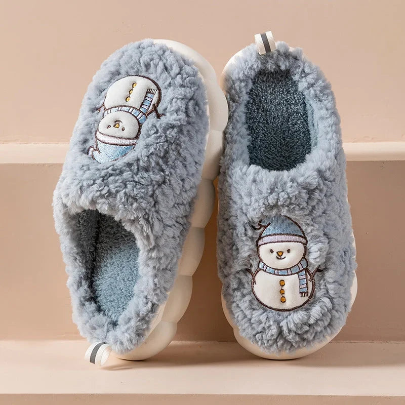 Indoor Slippers | Plush Lining & Non-Slip PVC Sole