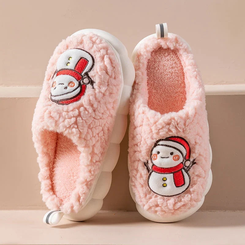 Indoor Slippers | Plush Lining & Non-Slip PVC Sole