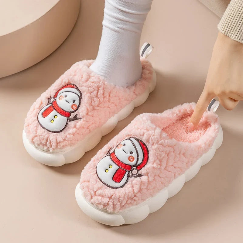Indoor Slippers | Plush Lining & Non-Slip PVC Sole