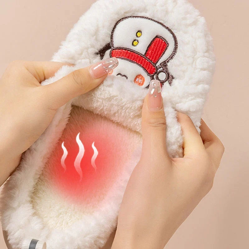 Indoor Slippers | Plush Lining & Non-Slip PVC Sole