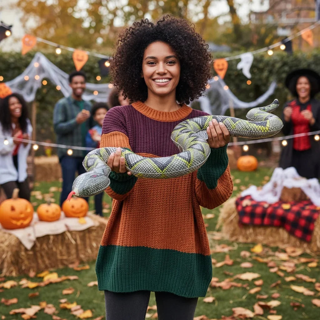 Inflatable Snake Decoration | Spooky Halloween Design & Lightweight