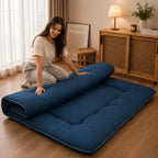 Japanese Futon Mattress | 4-Inch Quilted Foldable Machine-Washable
