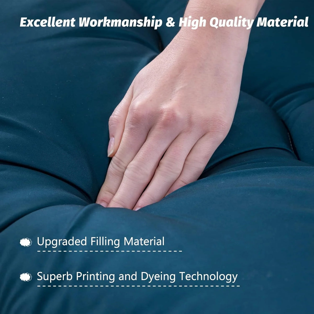 Japanese Futon Mattress | 4-Inch Quilted Foldable Machine-Washable