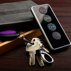 Key Finder Set | 4 Color-Coded Trackers With LED & Remote | Up To 30 m Range